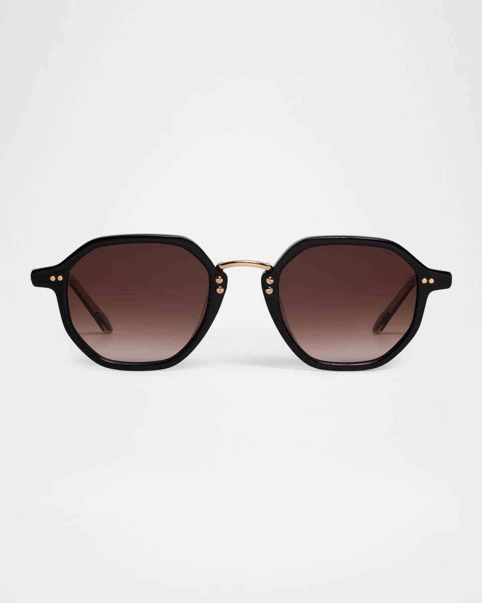 Dakota Acetate & Titanium Octagon Sunglasses